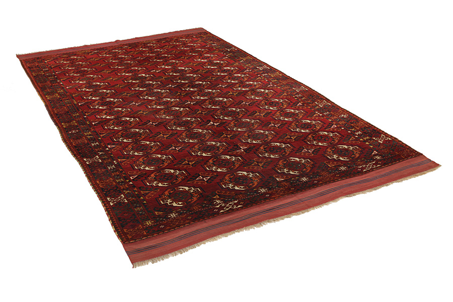Bokhara - Turkaman Persian Rug 372x206 - Picture 1