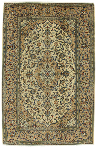 Kashan Persian Rug 307x196