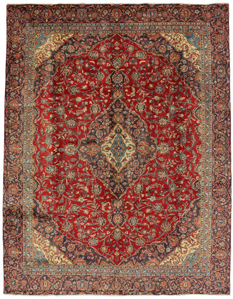 Kashan Persian Rug 344x266