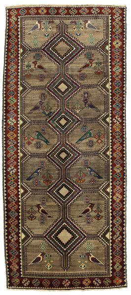 Gabbeh - Qashqai Persian Rug 313x132