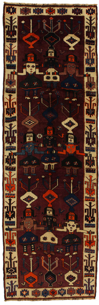 Bakhtiari - Qashqai Persian Rug 460x146