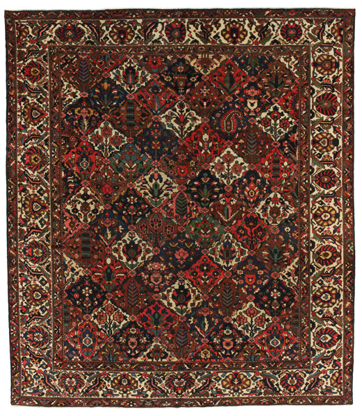 Bakhtiari - old Persian Rug 397x345